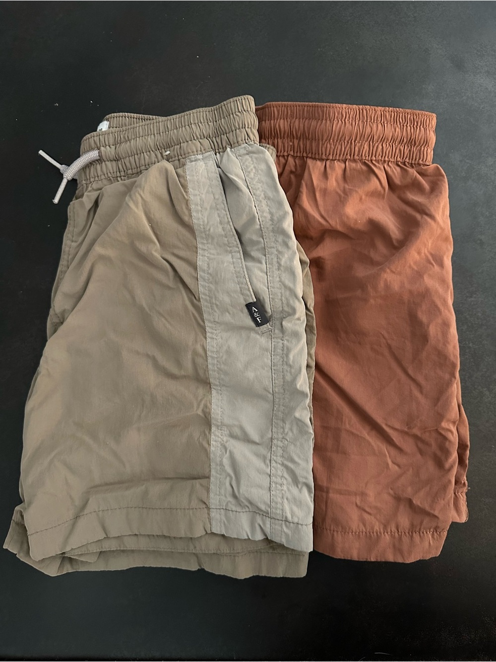 Boy’s Abercrombie Elastic-Waist Quick-dry Casual Shorts - Tan & Rust